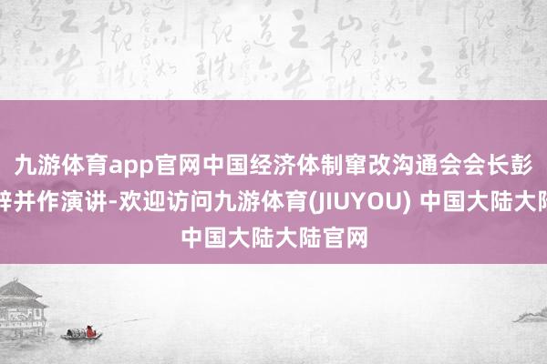 九游体育app官网　　中国经济体制窜改沟通会会长彭森致辞并作演讲-欢迎访问九游体育(JIUYOU) 中国大陆大陆官网